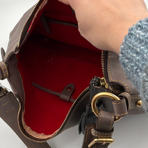 Dooney & Bourke Hobo Bag - Taupe and Black - Picture 5 of 6